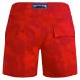 Vilebrequin Swim Shorts Flat Belt Flower Power - Red