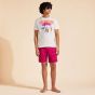 Vilebrequin T-shirt Wave On VBQ Beach - Off White
