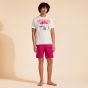Vilebrequin T-shirt Wave On VBQ Beach - Gebroken Wit
