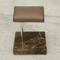 Single Watch Stand Classic - Brown Saffiano