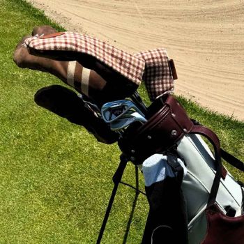 Modest Vintage Player Tartan Golf Putter Cover Blade