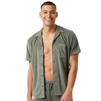 Björn Borg Borg Toweling Pool Shirt - Agave Green