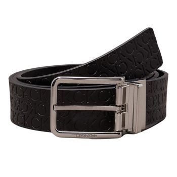 Calvin Klein Ceinture En Cuir Réversible - Noir