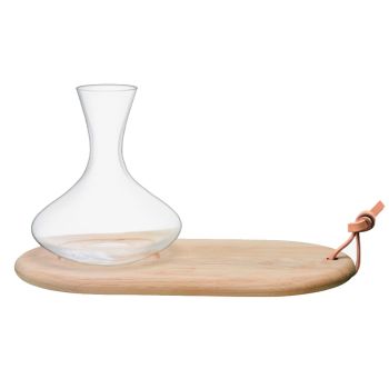 LSA Wine Carafe & Oak Cheese Board 1.4L