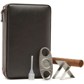 Leather Cigar Travel Case