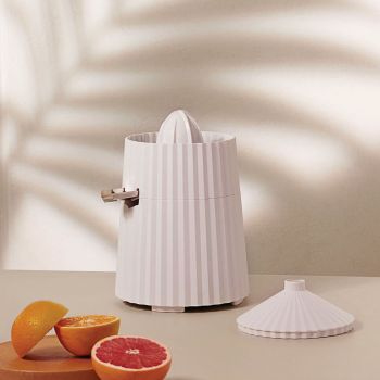 Alessi Presse-Agrumes Électrique Plissé - Blanc