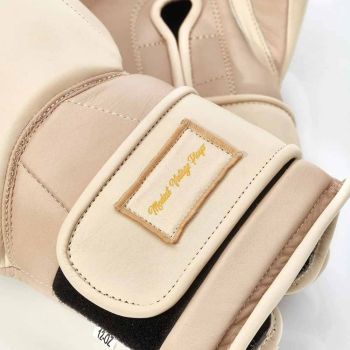 Modest Vintage Player Elite Leather Boxing Gloves - Cream