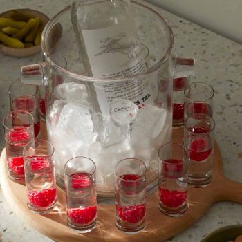 L.S.A. Service À Vodka Et Palette En Chêne