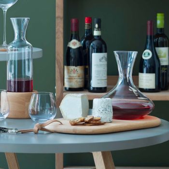 L.S.A. Carafe À Vin Et Plateau À Fromage En Chêne - 1,4 Litre