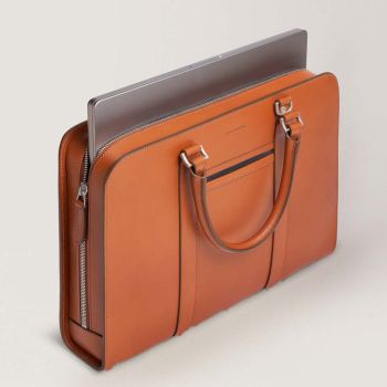 Carl Friedrik Palissy dokumentmappe - cognac