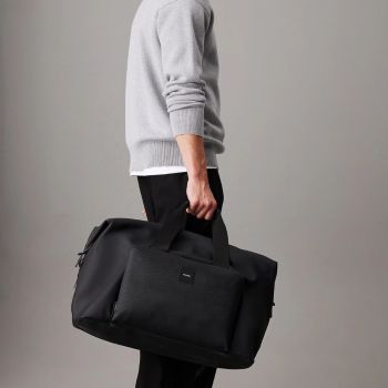 Calvin Klein Sac De Week-end Caoutchouté - Noir