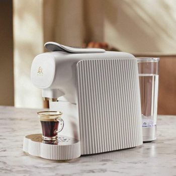 Alessi Machine À Café À Capsules Plissé - Blanc