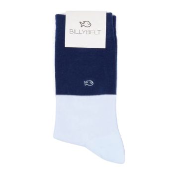 BILLYBELT Katoenen Sokken Bi-colours Navy blue / Sky blue