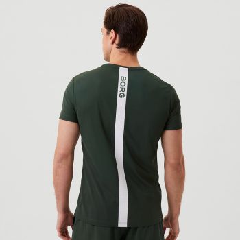 Björn Borg Ace T-shirt Stripe - Grøn