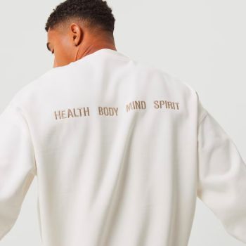 Björn Borg Borg Heavy Crew Sweatshirt - Off White