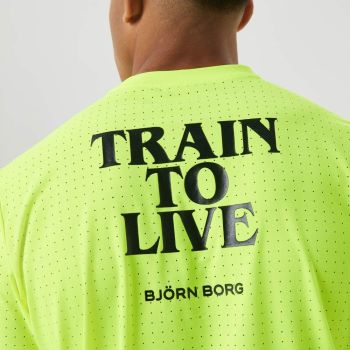 Björn Borg Borg Running Perforated T-Shirt - Safety Yellow