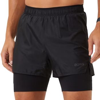 Björn Borg Borg Running Shorts 2-1 - Black