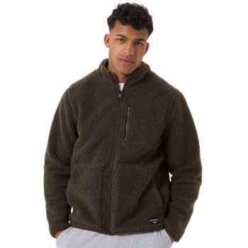 Björn Borg Centre Pile Fleece Jacket - Military Green