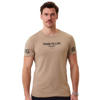 Björn Borg Borg Graphic T-shirt - Beige