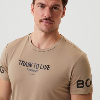 Björn Borg Borg Graphic T-shirt - Beige