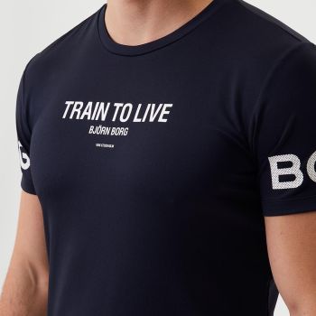 Björn Borg Borg grafisk T-shirt - Navy
