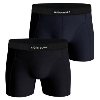 Björn Borg Premium Cotton Stretch Boxershort 2-Pack - Black & Navy