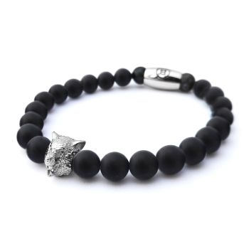 BVLLIN Wolf Matt Black bracelet