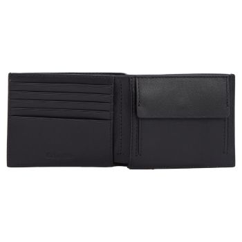 Calvin Klein Portefeuille En cuir RFID - Noir