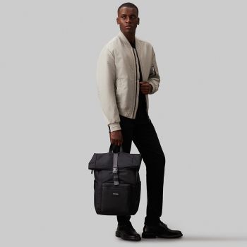 Calvin Klein Rolltop-rygsæk - sort