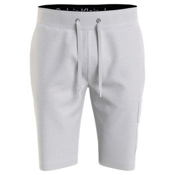 Calvin Klein Short Avec Logo - Gris Clair