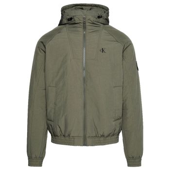 Calvin Klein Veste Matelassée Avec Capuche - Vert Olive
