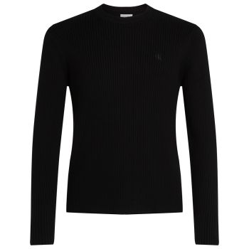 Calvin Klein Pull Côtelé - Noir