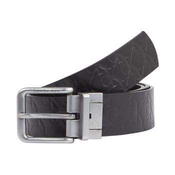 Calvin Klein Ceinture En Cuir Réversible - Noir