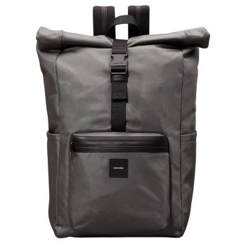 Calvin Klein Rolltop Backpack - Grey/Brown