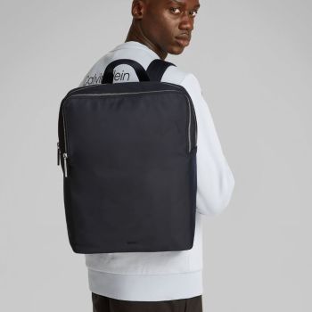 Calvin Klein Sac À Dos Business Tech Carré - Noir