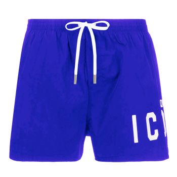 Dsquared2 Icon Short De Bain - Bleu & Blanc