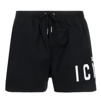 Dsquared2 Icon Short De Bain - Noir & Blanc
