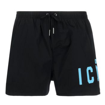 Dsquared2 Icon Short De Bain - Noir & Bleu