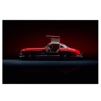 Rudolf van der Ven Mercedes 300SL Gullwing art mural - Exhibit Collection