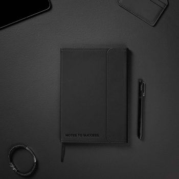 Carnet De Notes Baltimore Premium Personnalisé Pour La Fête Des Pères - Noir