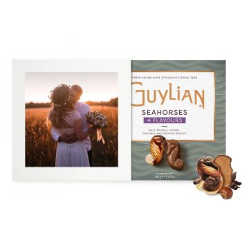 Lykønskningskort Deluxe - Guylian '4 Flavours Seahorses' Praliner