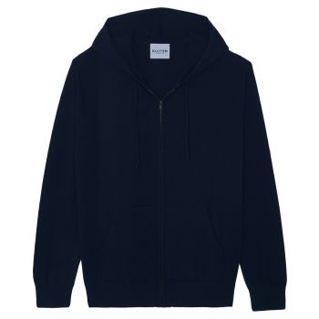 Kujten Rony Gilet À Capuche Zippé En Cachemire - Marine