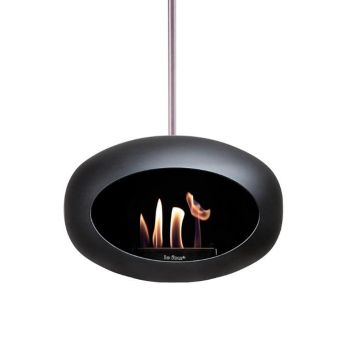 Le Feu Bio Fireplace Black Sky 140 - Steel Pole