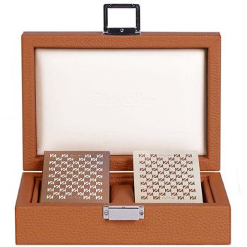 Leather card set box
