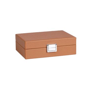Hector Saxe Coffret Cartes En Cuir - Cognac
