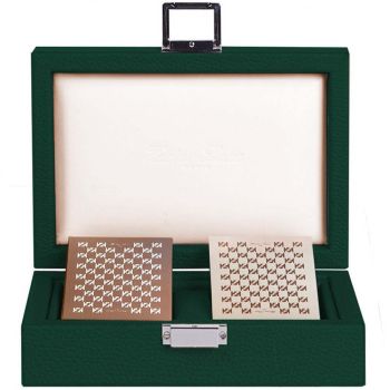 Leather card set box
