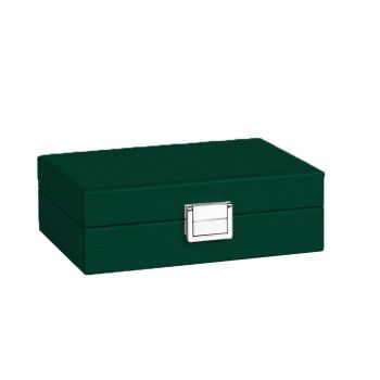 Hector Saxe Coffret Cartes En Cuir - Vert