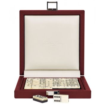 Leather Domino Game Set