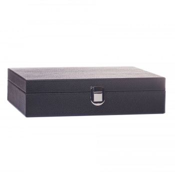 Hector Saxe Set De Poker En Cuir - Noir