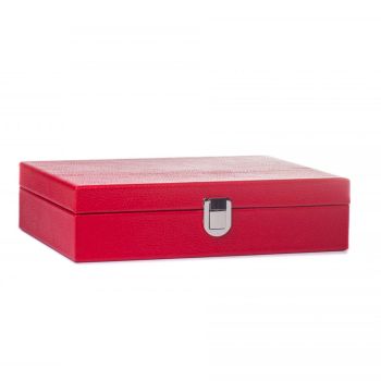 Hector Saxe Set De Poker En Cuir - Rouge